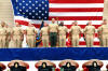 U.S. Navy Chief petty officer selectees line up during their pinning ceremony in Balboa Park, San Diego, Calif., Sept. 16, 2008. Master Chief Petty Officer of the Navy Joe R. Campa Jr. welcomed the Navy's newest chief petty officers into the chiefs mess.